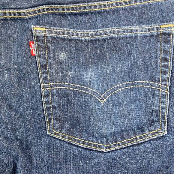 Levis Mens 559 Jeans 44x32 Relaxed Straight Leg Blue Denim - Picture 14 of 16